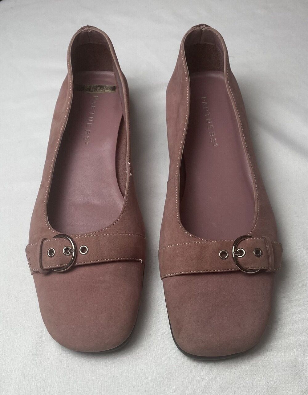 Partners Women's Bonny Shoes Size 8 1/2 M Rose Color Suede Leather